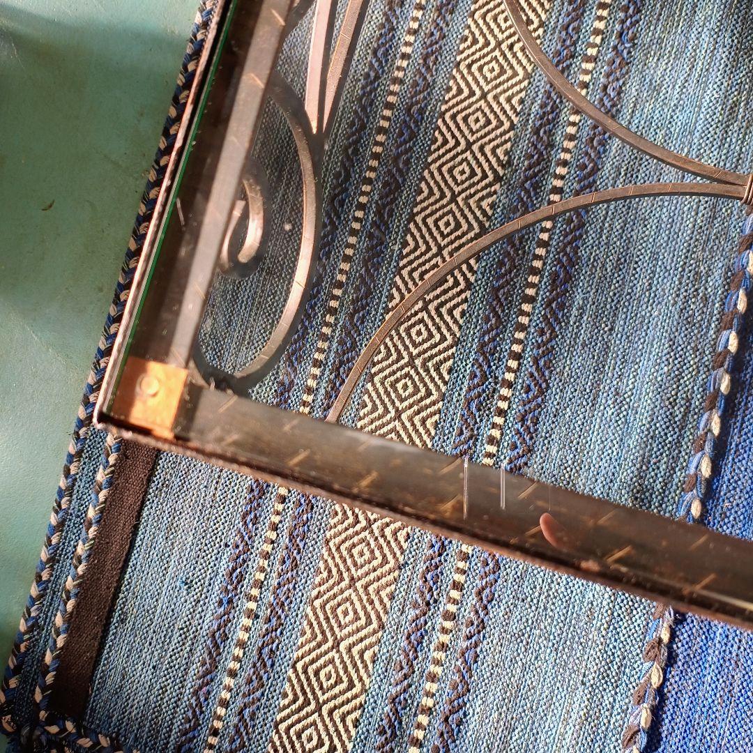 まみ 東京近郊の配送OK　ローラアシュレイ　ガラステーブル　アンティーク