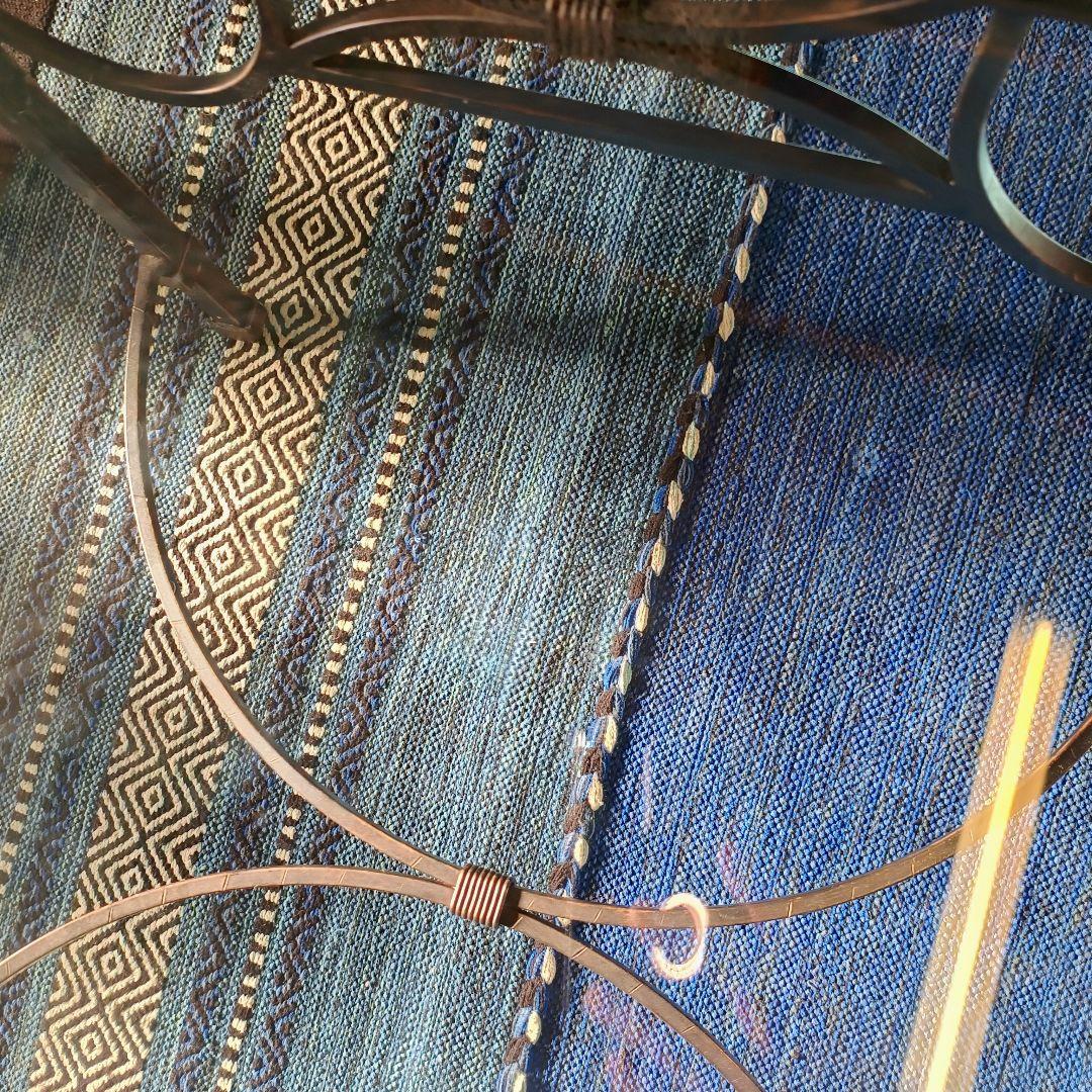 まみ 東京近郊の配送OK　ローラアシュレイ　ガラステーブル　アンティーク