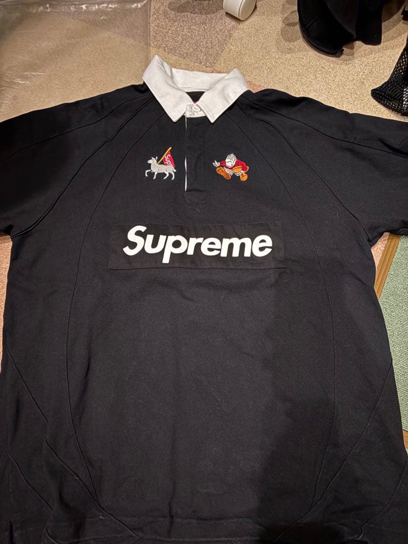 トップス Supreme S/S Rugby Black M