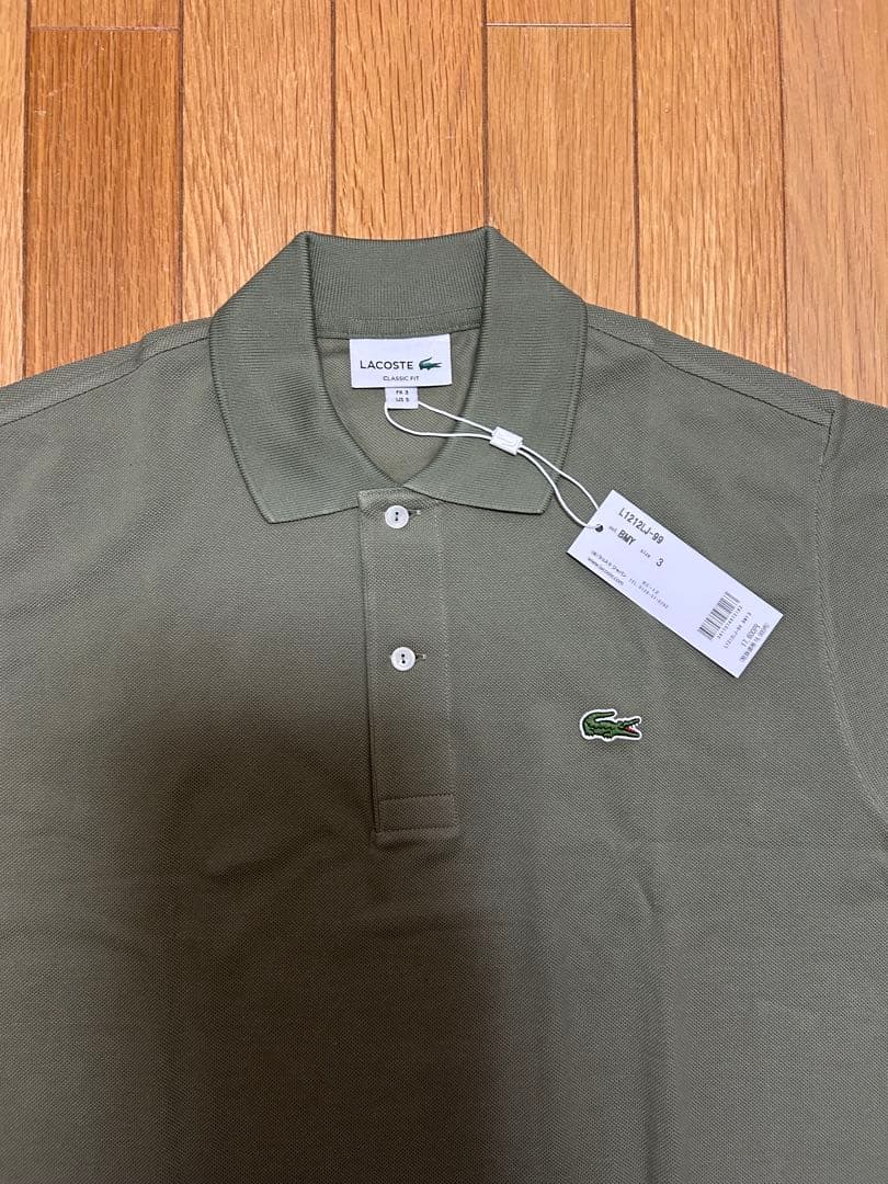 【新品】2025モデル ラコステジャパン ポロシャツ L1212LJ カーキ3