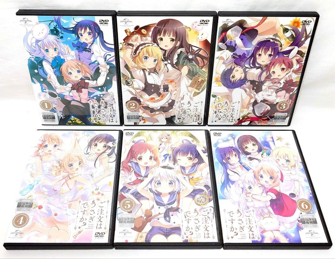 ご注文はうさぎですか?【1期+2期+3期+劇場版/OVA】DVD 全20巻セット