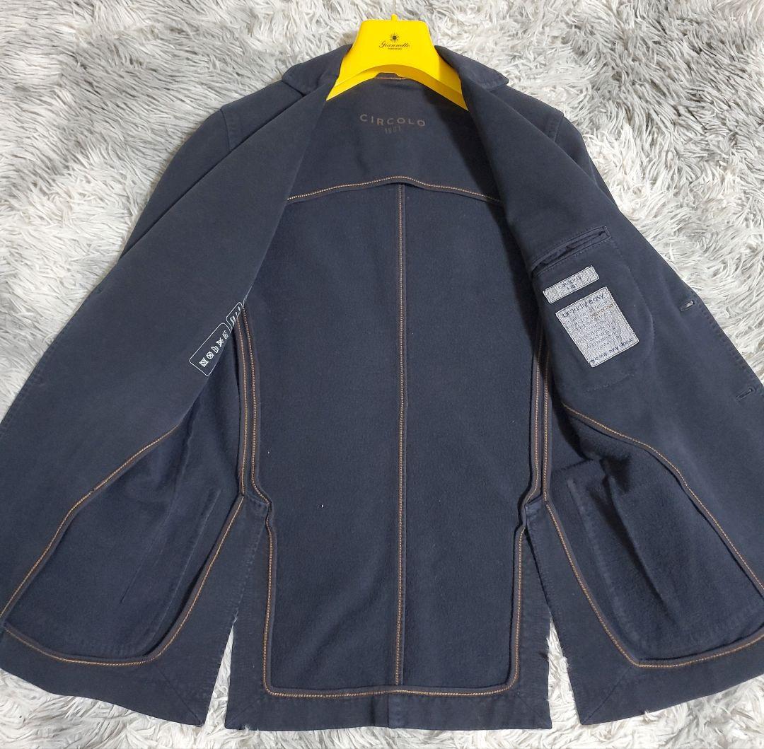 チルコロ 1901　テーラードジャケット　ストレッチ素材　ネイビー　size42