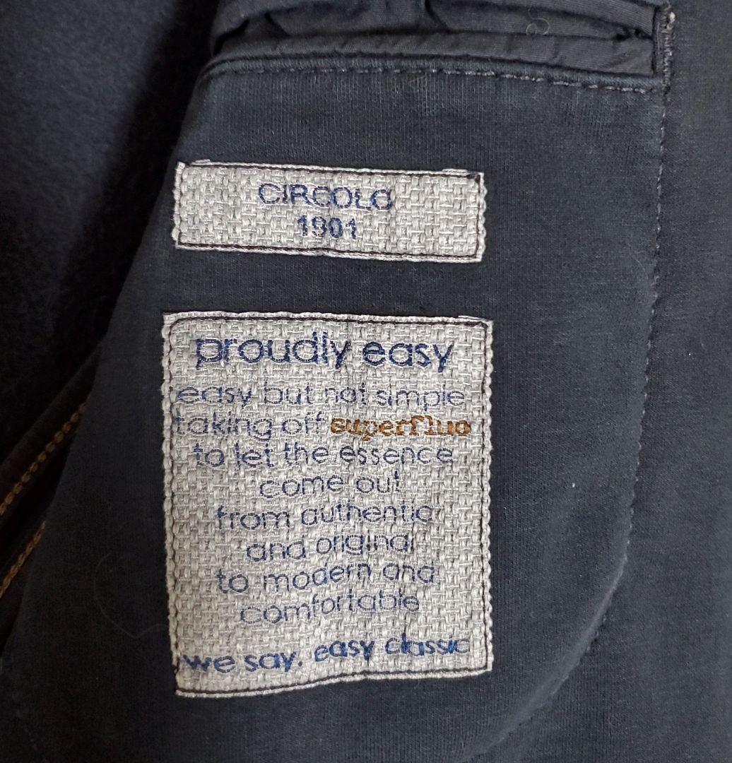 チルコロ 1901　テーラードジャケット　ストレッチ素材　ネイビー　size42