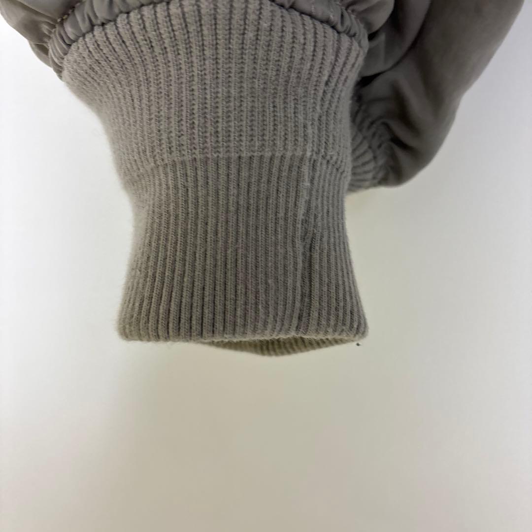 NOBLEノーブル　ヴィンテージナイロンコンパクトMA1　グレーA ジャケット