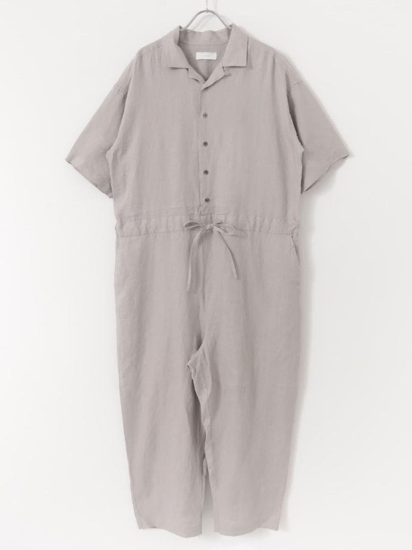 2025 春夏新作 かぐれ kagure リネンハーフスリーブオールインワン＊G