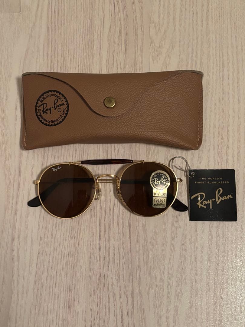 ⑨ レイバン　　ラウンドメタルトルツガブローバー