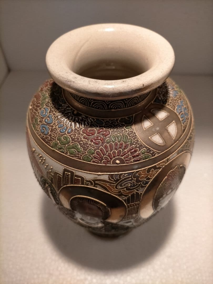 ☆専用☆アンティーク 里帰り 薩摩焼 楠部 ベース 花瓶