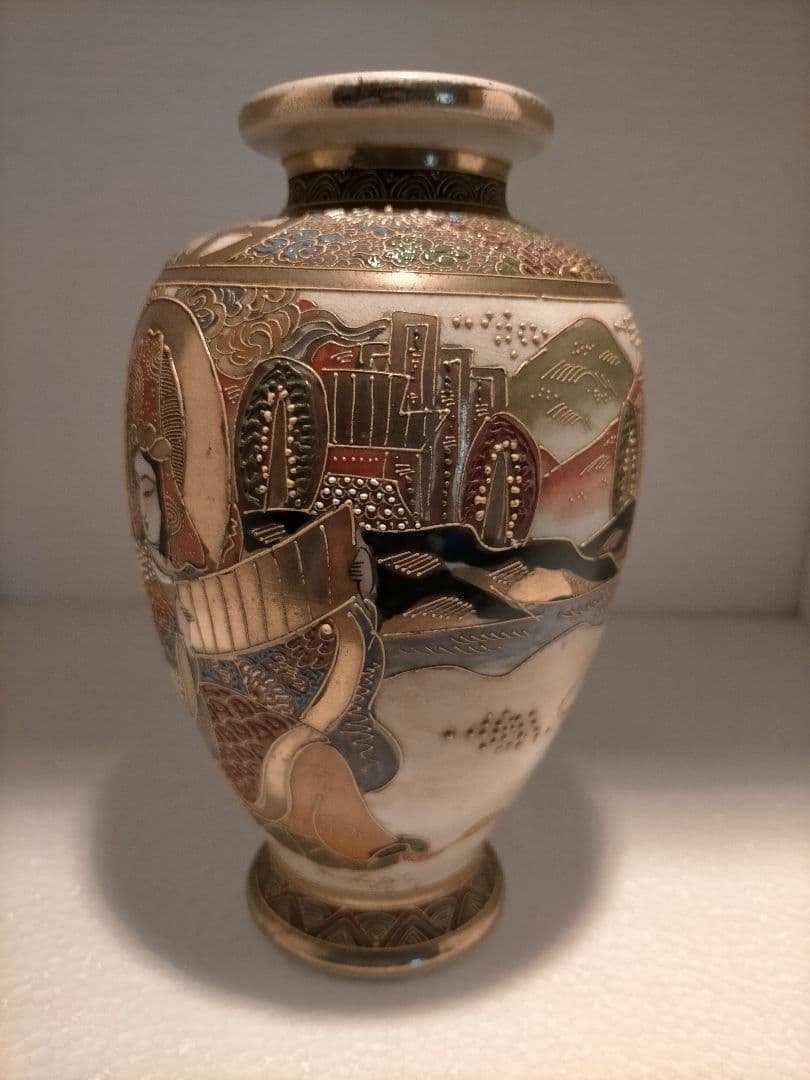 ☆専用☆アンティーク 里帰り 薩摩焼 楠部 ベース 花瓶