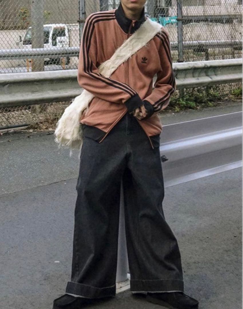 アディダス　トラックジャケット　ワッフル　Lサイズ HS2081 大きいサイズ