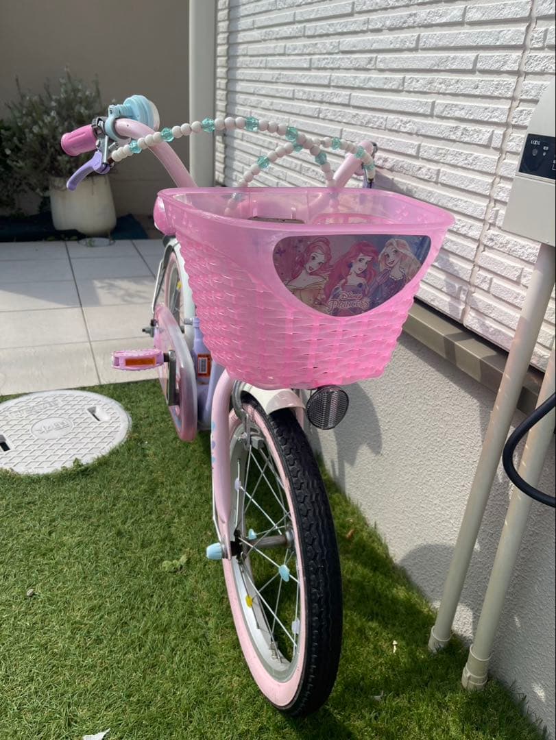 幼児用自転車 プリンセスデザイン ピンク