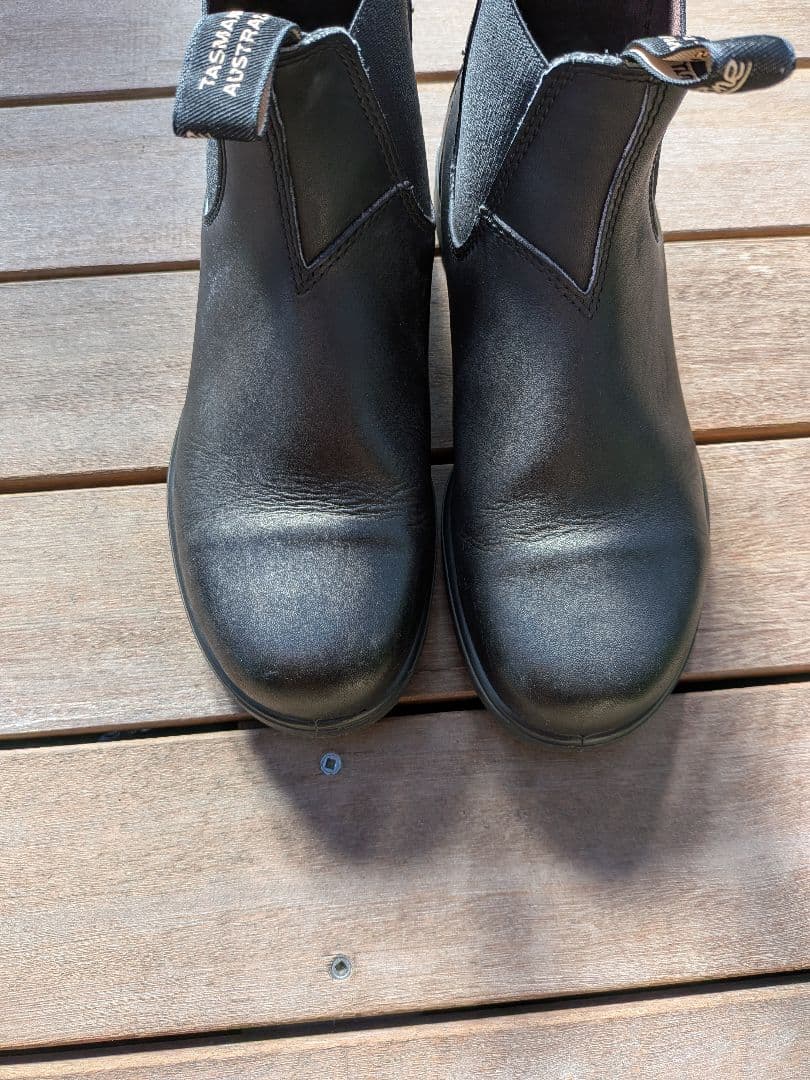 Blundstone ブラック サイドゴアブーツ