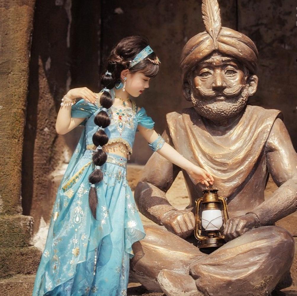 110サイズ♡レア♡上質♡本格的！ジャスミン コスチューム ドレス セットアップ