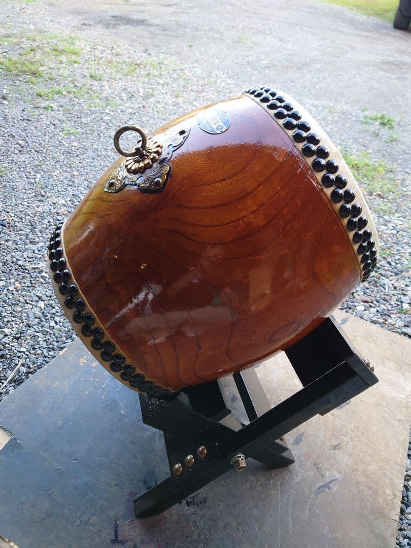 和太鼓.９寸ケヤキくり抜き胴