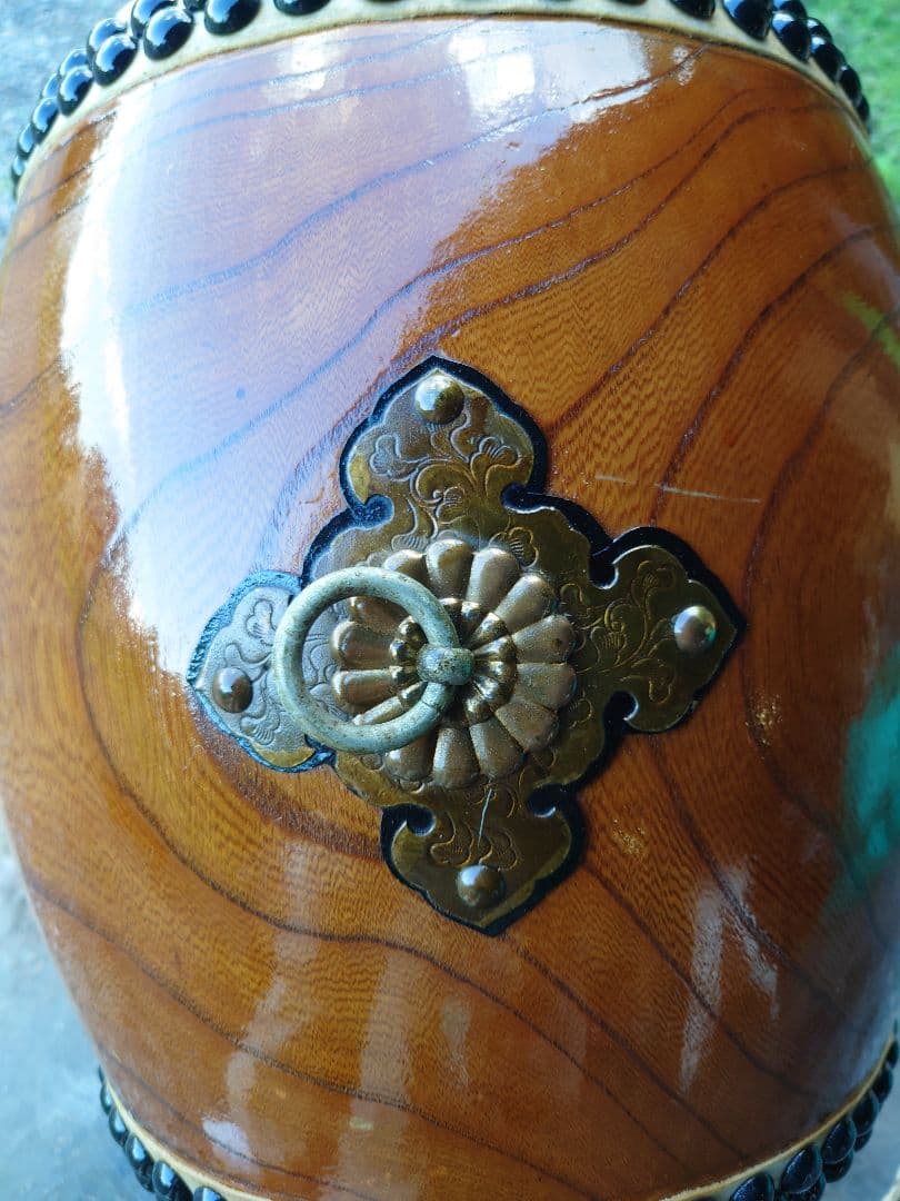 和太鼓.９寸ケヤキくり抜き胴