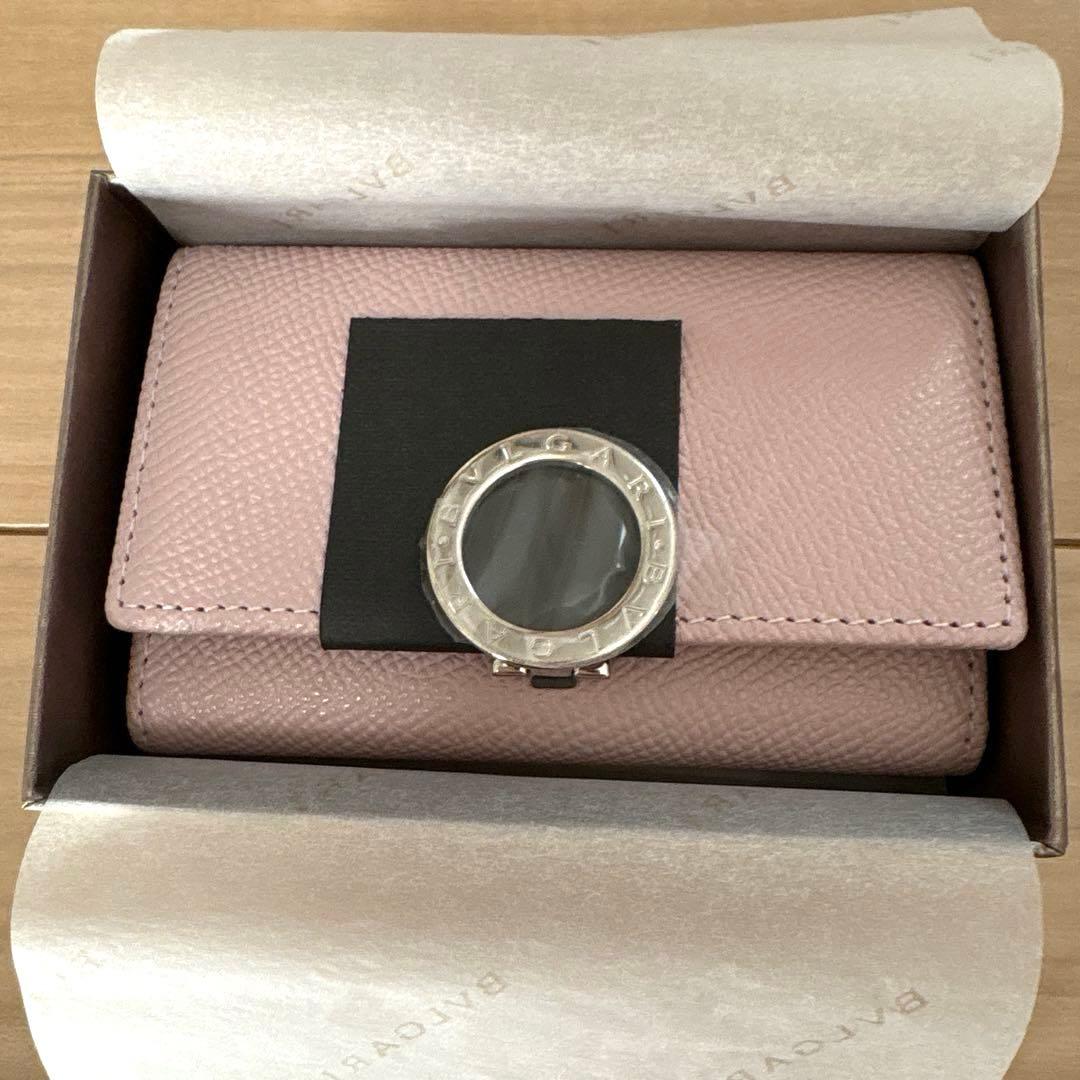 【新品未使用】ブルガリ　6連キーケース　ピンク