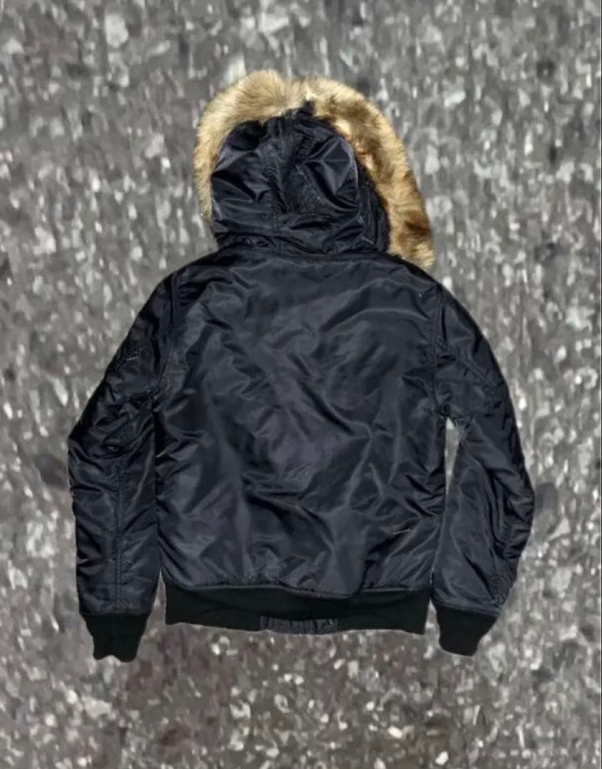 け*引様 archive N2B type fur bomber jacket