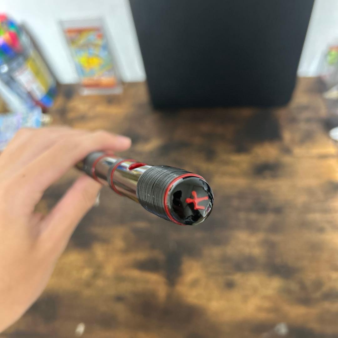 黒×黒糸×赤縁取り 篠笛 七孔七本調子 だんじり 地車