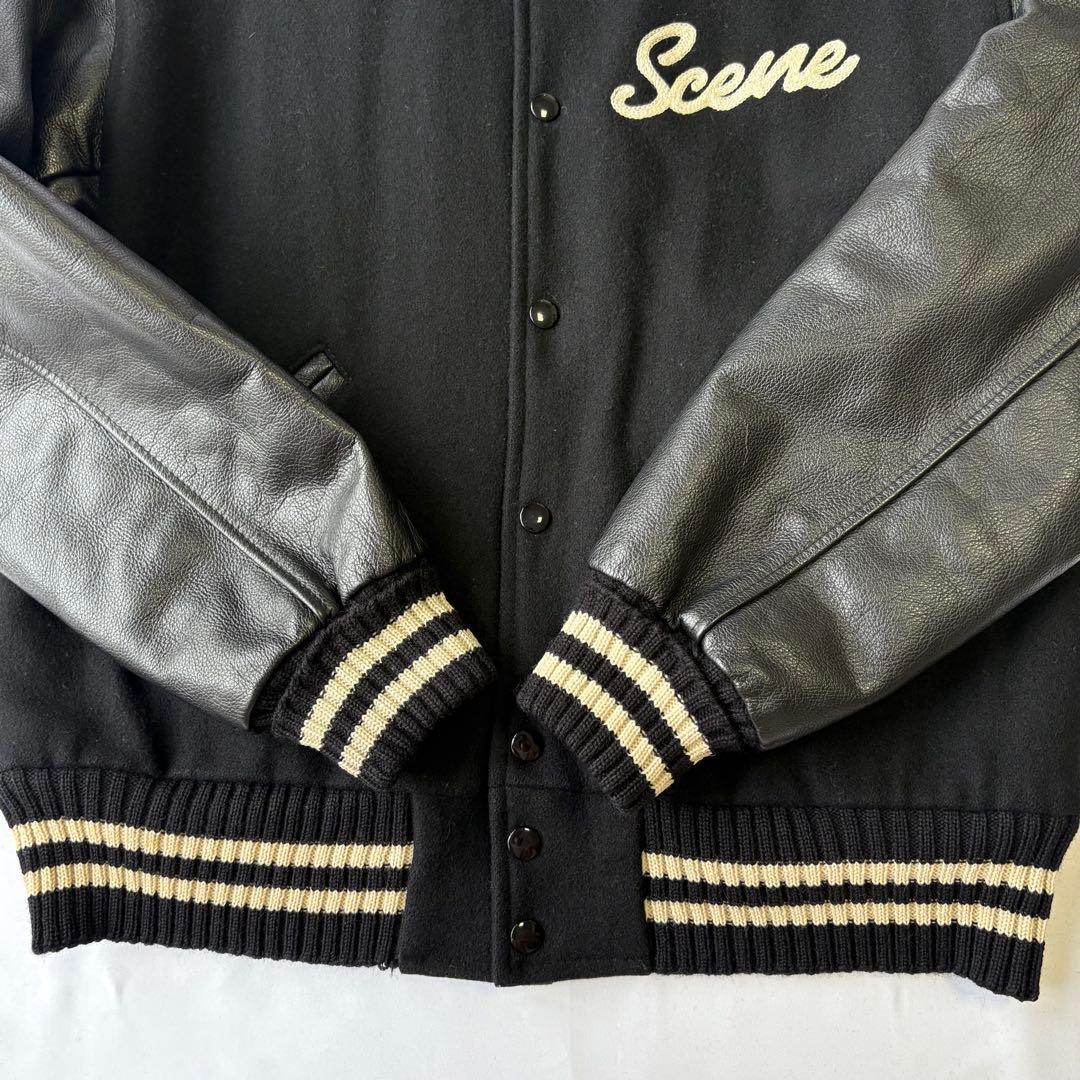 SCENE VAN TM ATHLETICS スタジャン オールブラック L