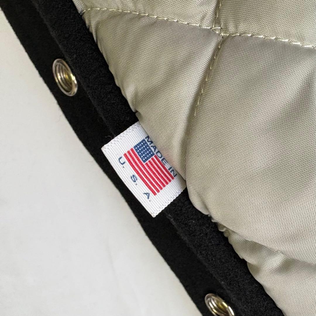 SCENE VAN TM ATHLETICS スタジャン オールブラック L