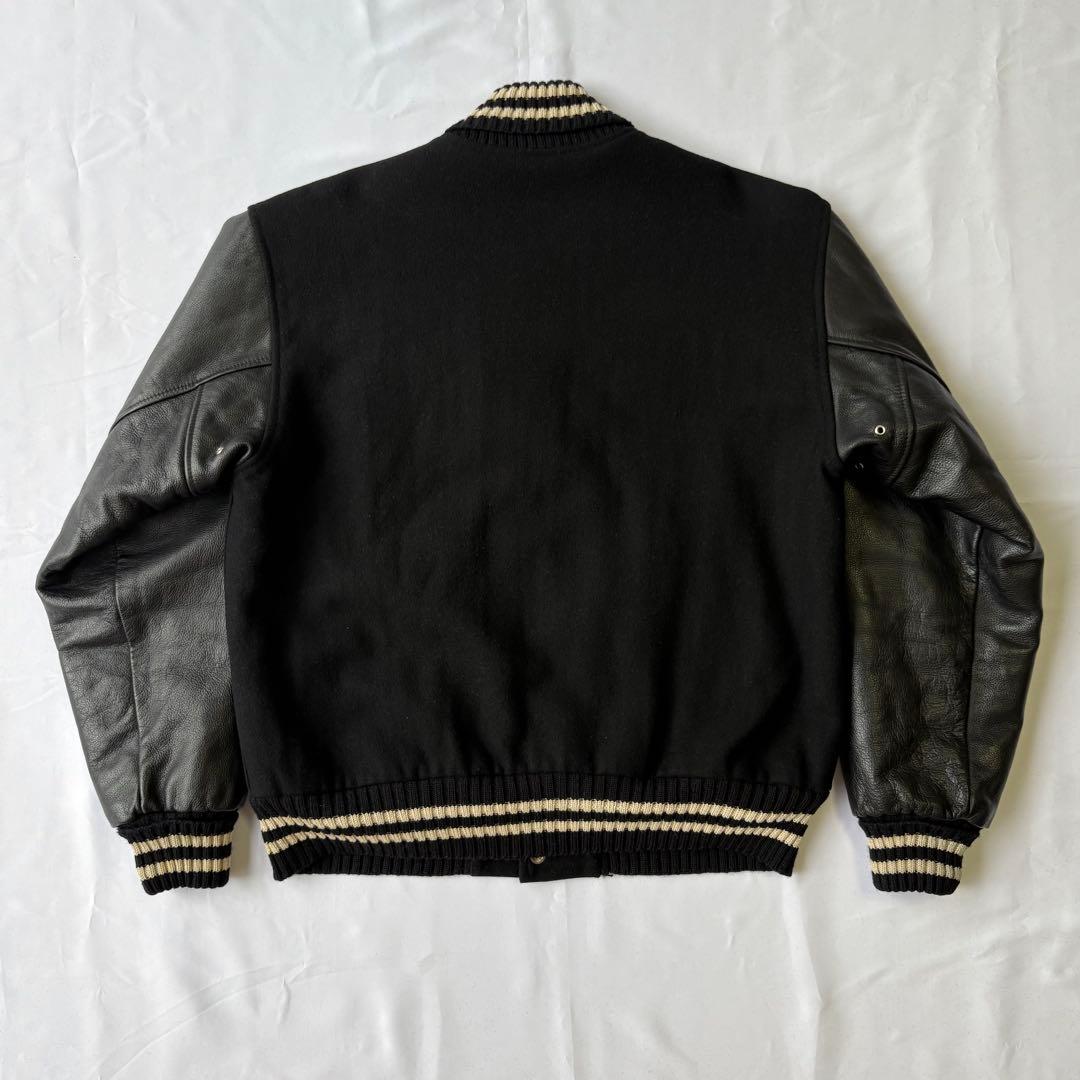 SCENE VAN TM ATHLETICS スタジャン オールブラック L