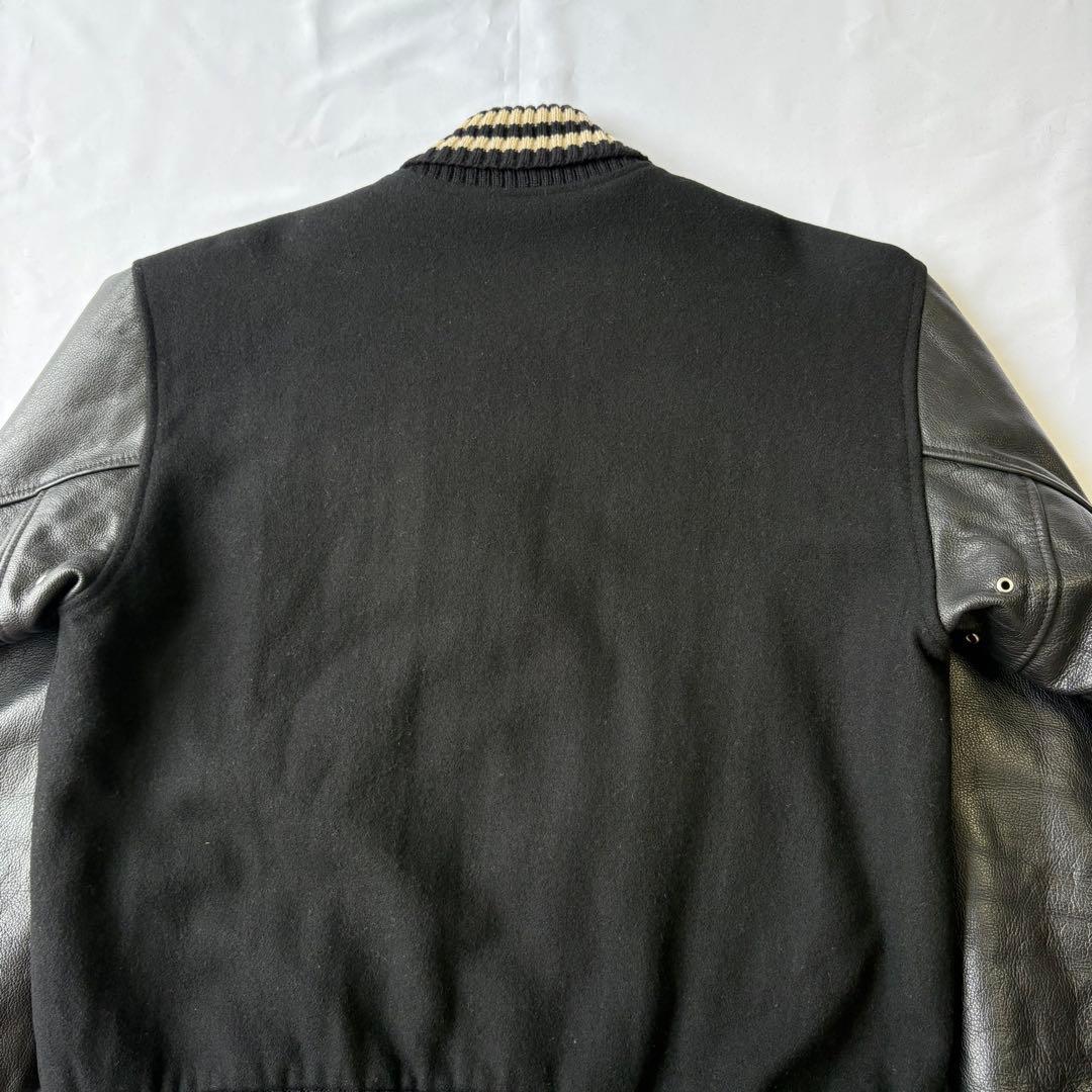 SCENE VAN TM ATHLETICS スタジャン オールブラック L