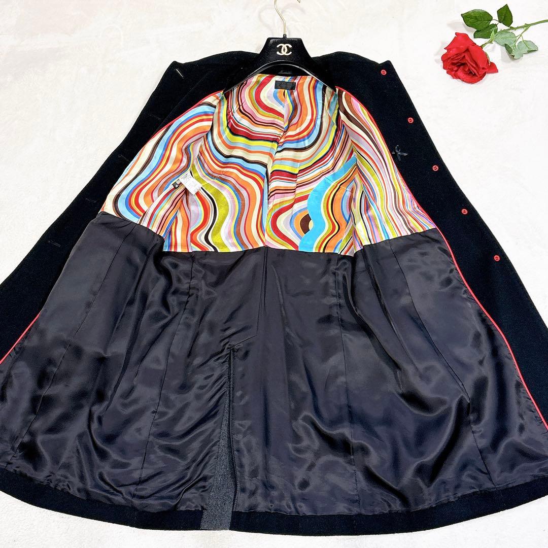 新品同様✨　ポールスミス　ウール　カシミヤ　ロング　コート　ブラック　XXL