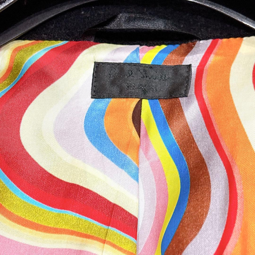 新品同様✨　ポールスミス　ウール　カシミヤ　ロング　コート　ブラック　XXL