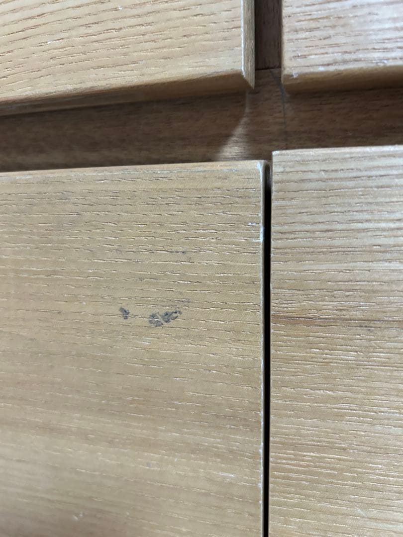 無印良品　オーク材脚付きキャビネット