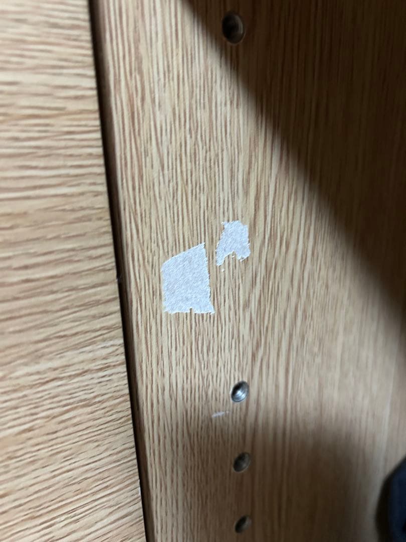 無印良品　オーク材脚付きキャビネット