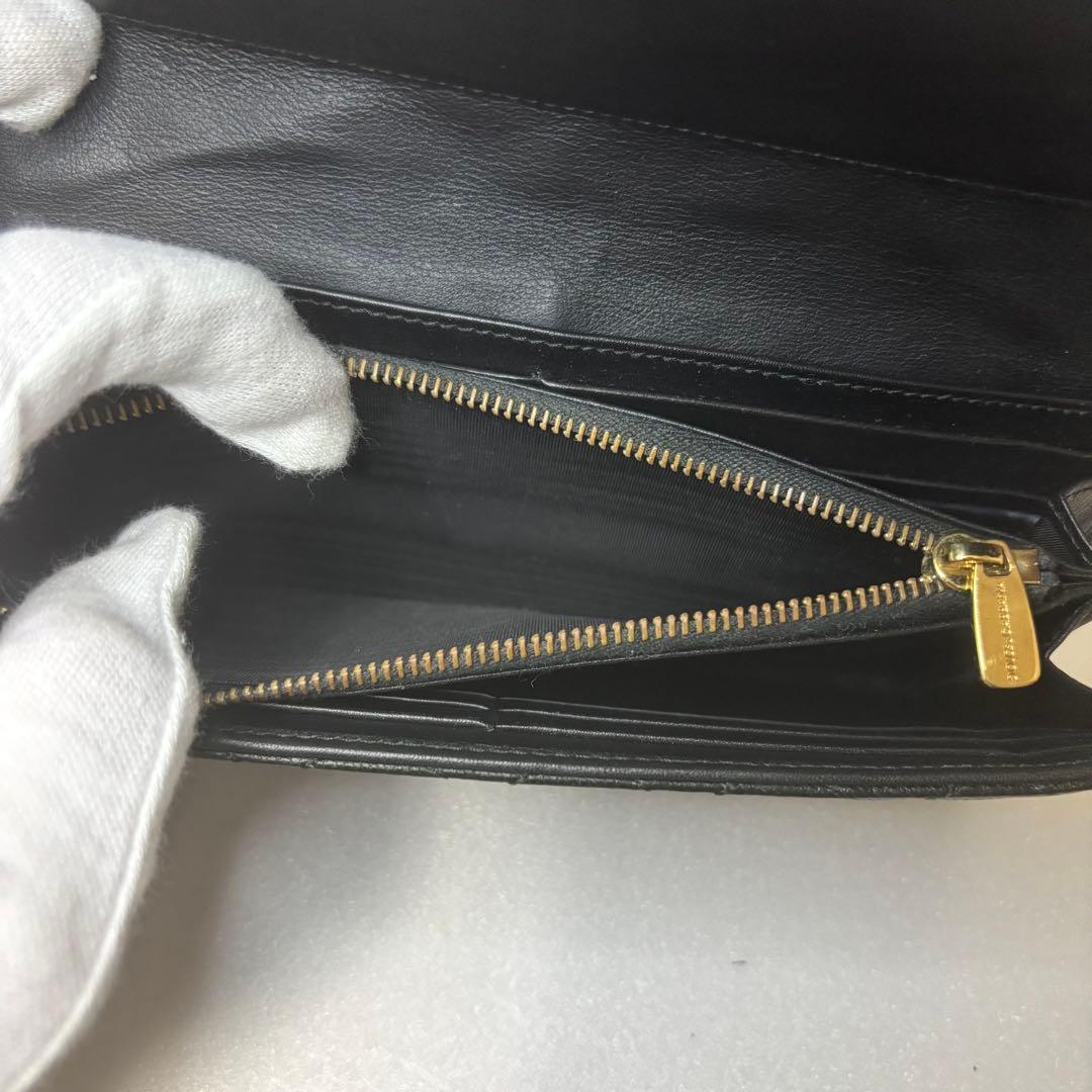 ドルチェアンドガッバーナ キルティング 長財布 黒　ゴールド金具　箱付　保証書