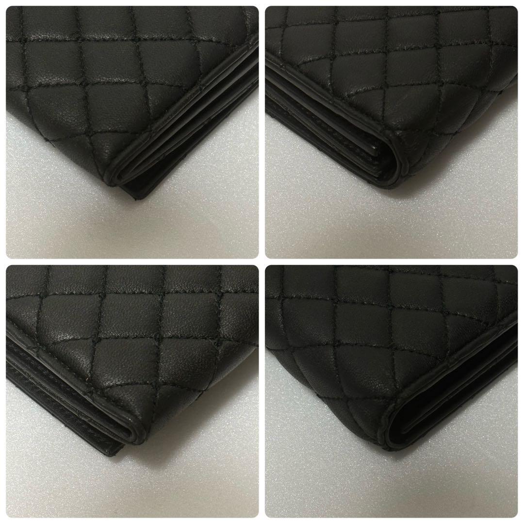 ドルチェアンドガッバーナ キルティング 長財布 黒　ゴールド金具　箱付　保証書