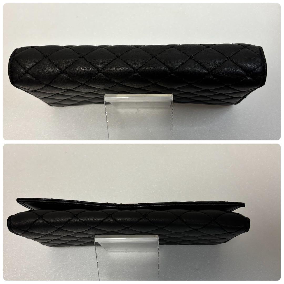 ドルチェアンドガッバーナ キルティング 長財布 黒　ゴールド金具　箱付　保証書