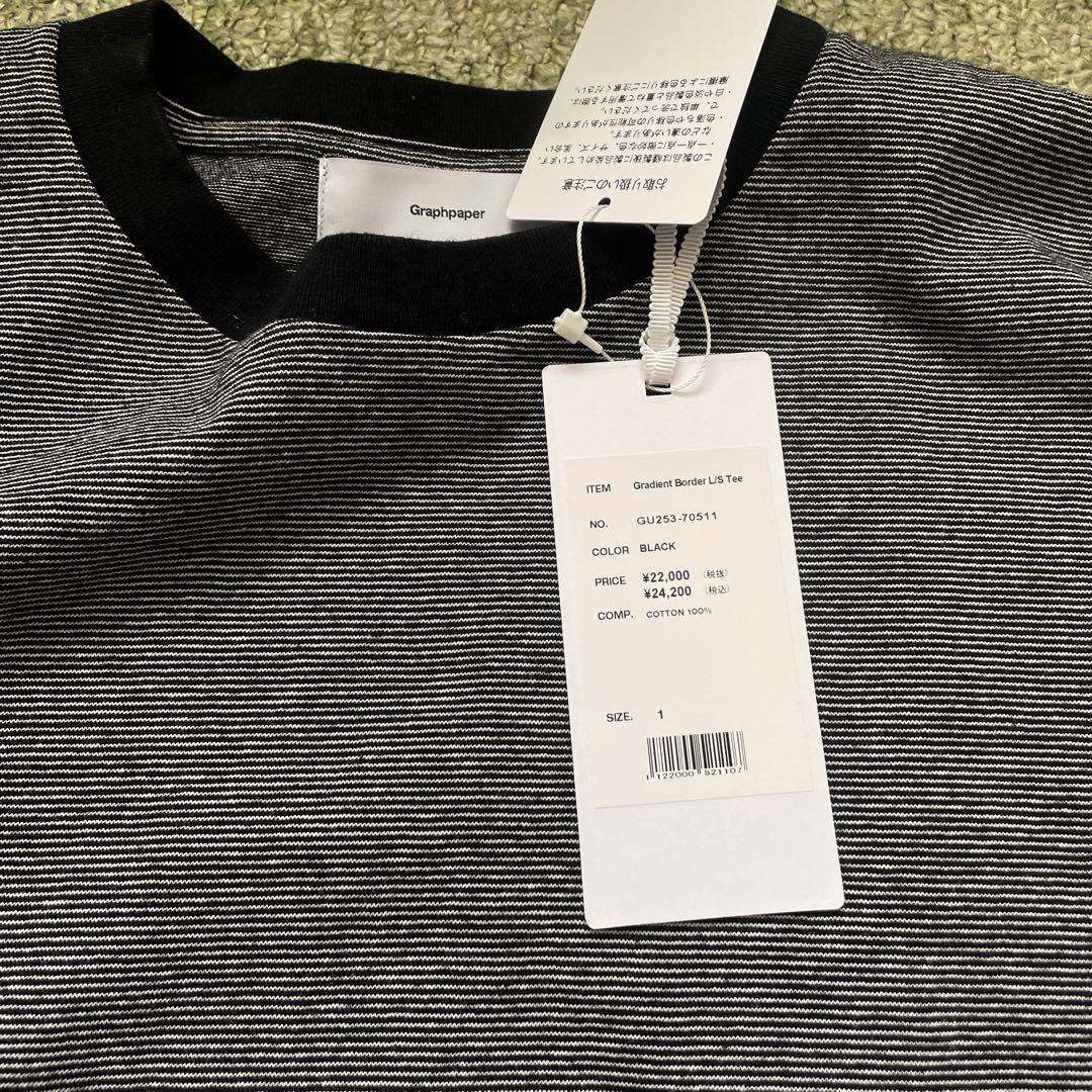 トップス AW25 Graphpaper Gradient Border L/S Tee