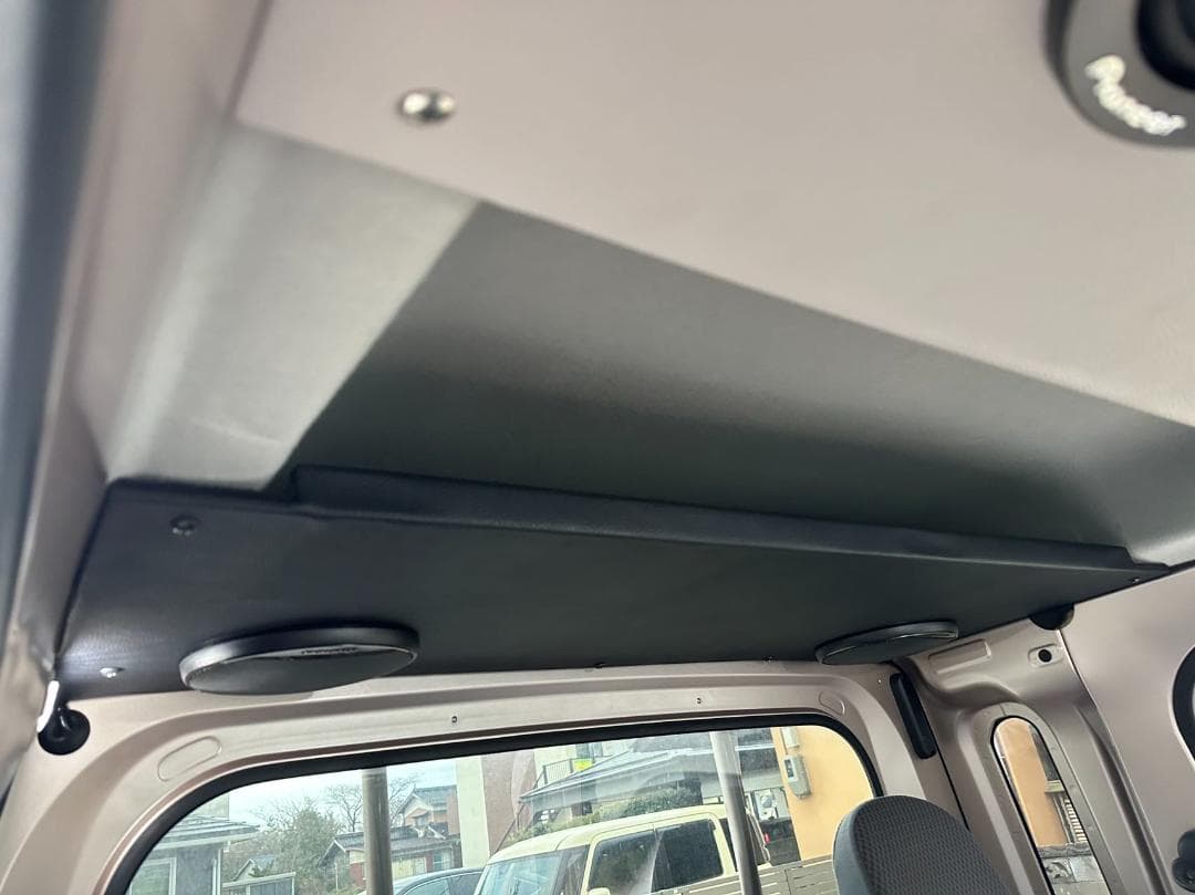 ダイハツ ハイゼット スピーカーTS-A1671F シェルフ レザー 黒