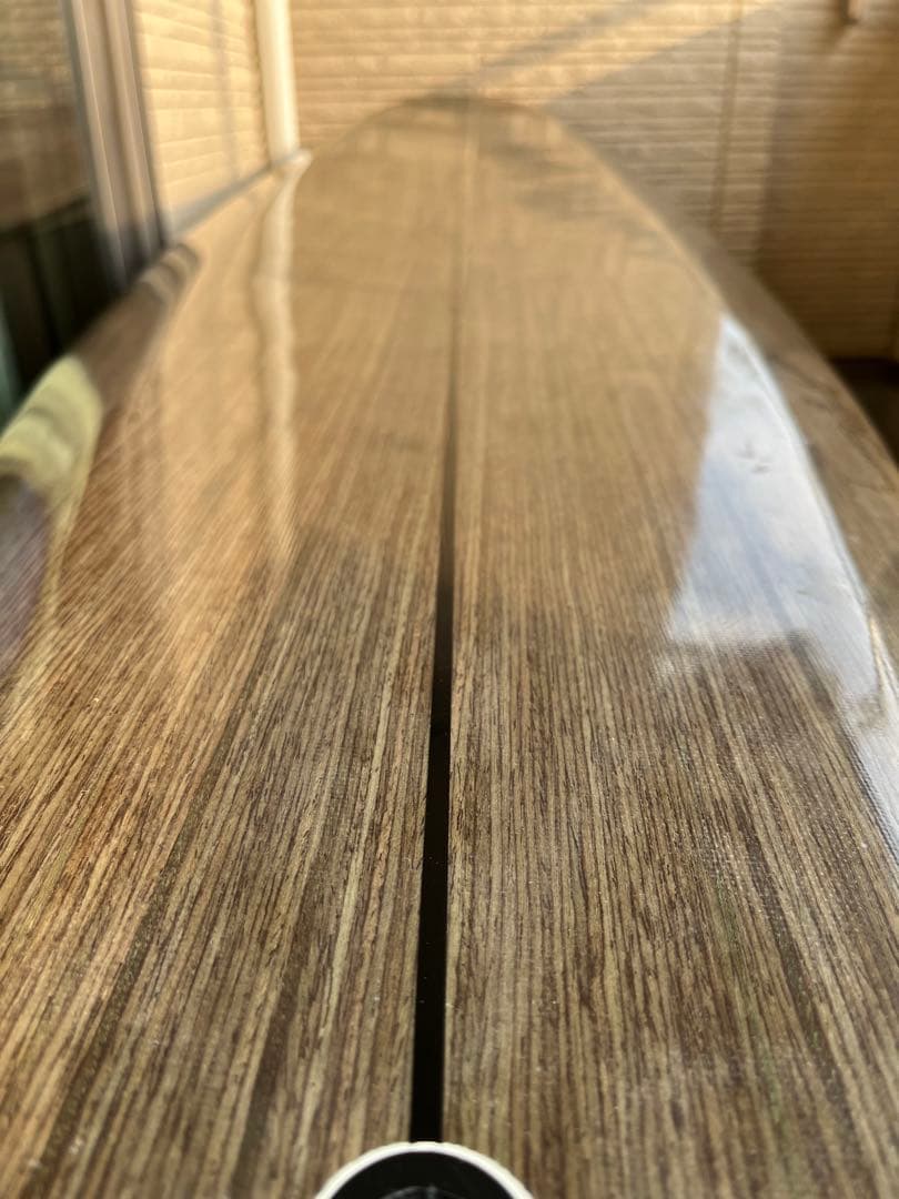 sAfiri ミッドレングスサーフボード 木目調 7フィート