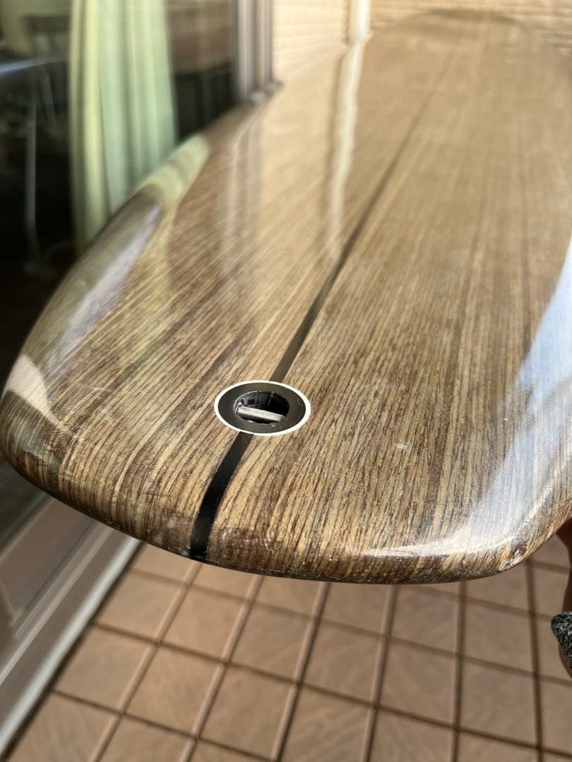 sAfiri ミッドレングスサーフボード 木目調 7フィート