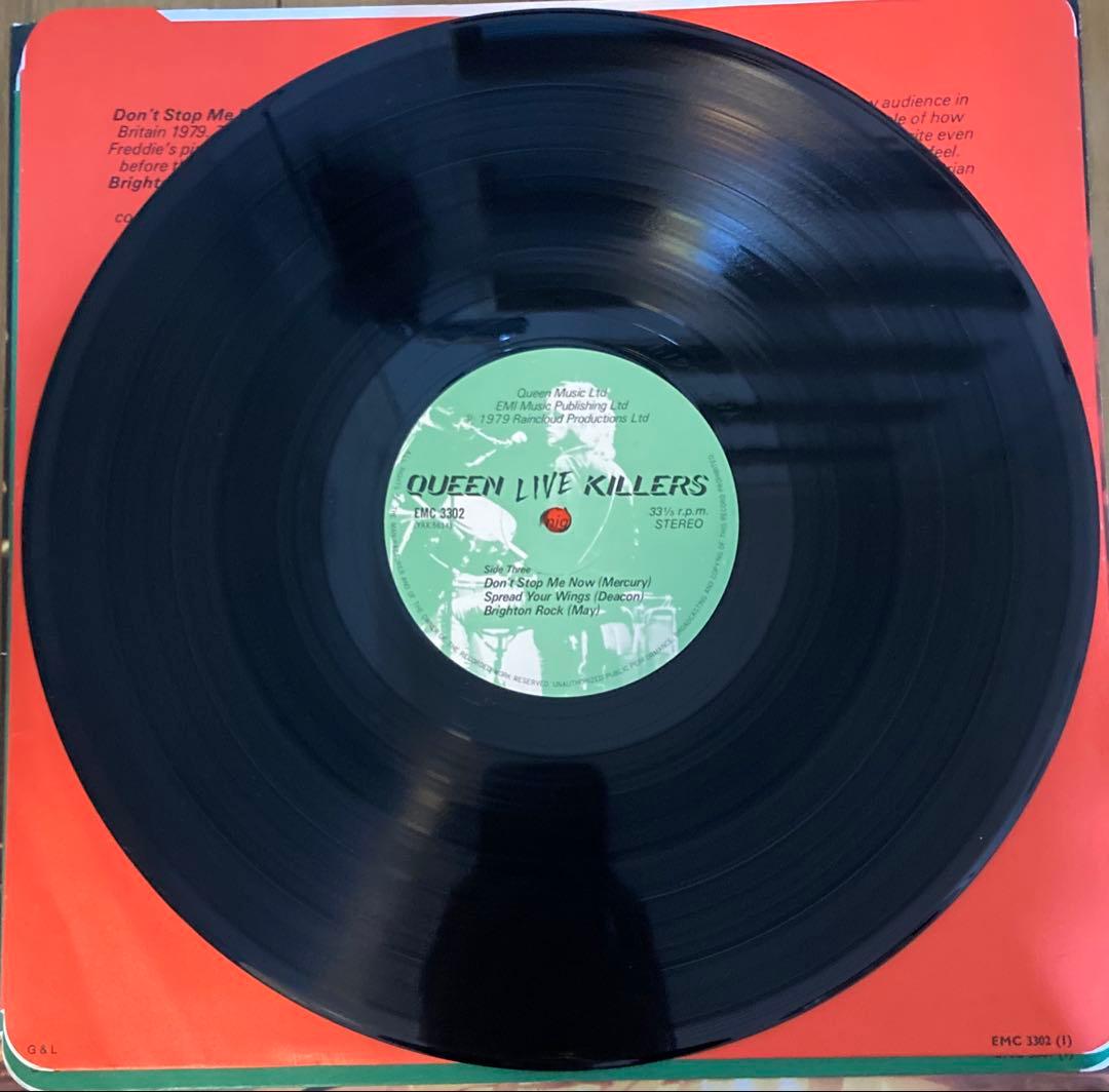 稀少UKオリジナル轟音LIVE KILLERSクイーンQueenレコード