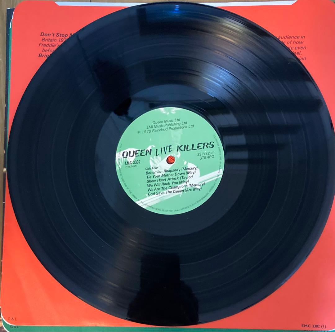 稀少UKオリジナル轟音LIVE KILLERSクイーンQueenレコード