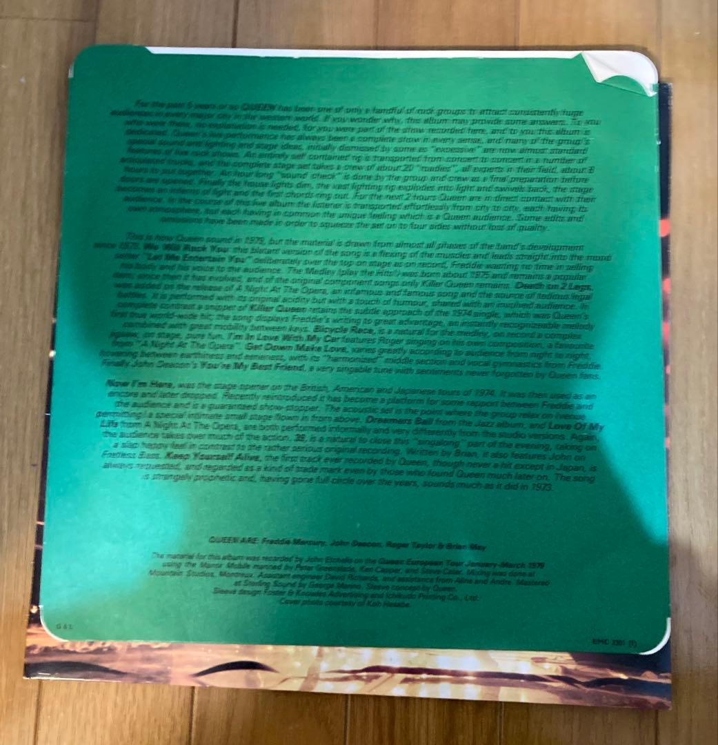 稀少UKオリジナル轟音LIVE KILLERSクイーンQueenレコード