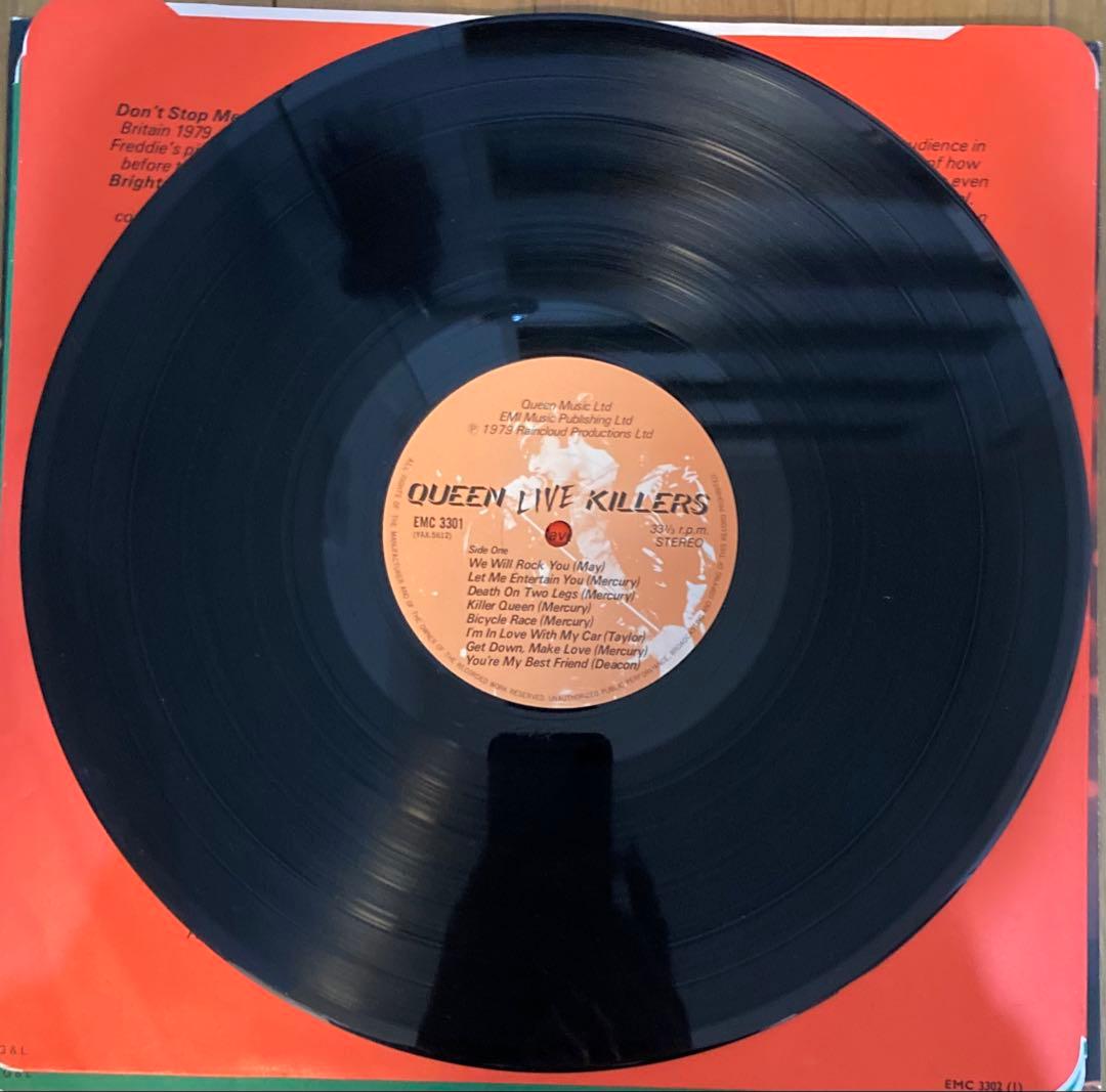 稀少UKオリジナル轟音LIVE KILLERSクイーンQueenレコード