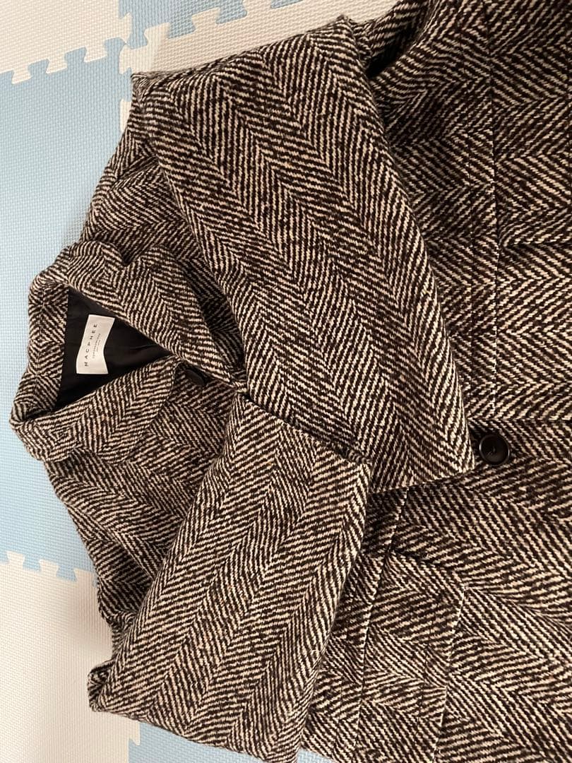 マカフィー　ヘリンボーンツイードコート