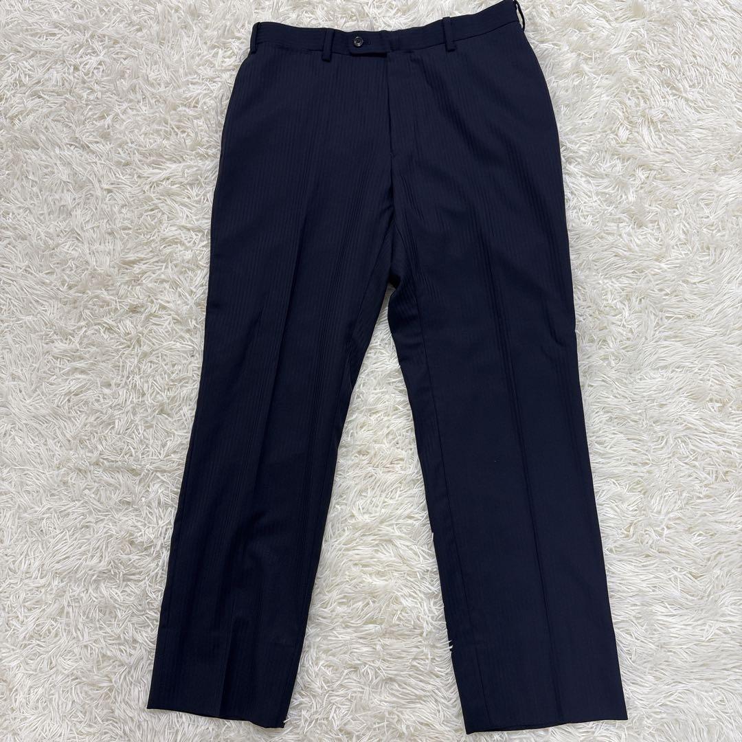 長井代助✨HILTON 3ピーススーツ　super110's ネイビーXL