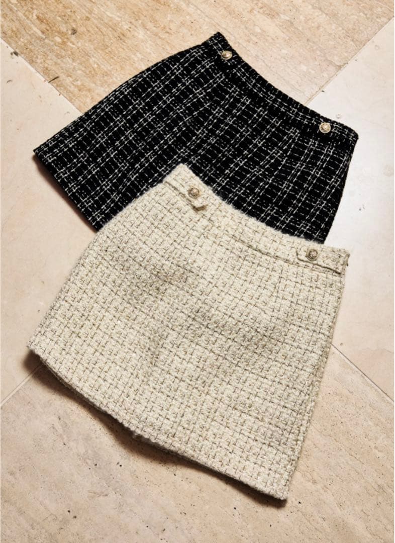 パンツ herlipto Verlet Tweed Mini Skort