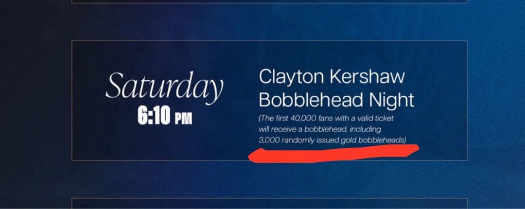 【希少ゴールド】ドジャース・カーショー　3000奪三振ボブルヘッド