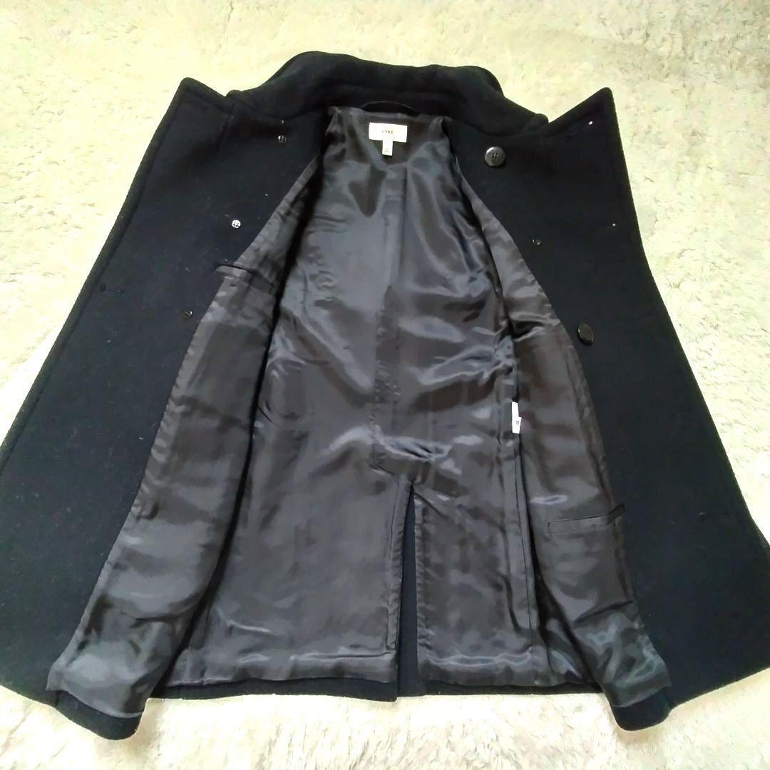 HYKE　ハイク　ピーコート　Pコート　ウール　羊毛　ネイビー　green　２