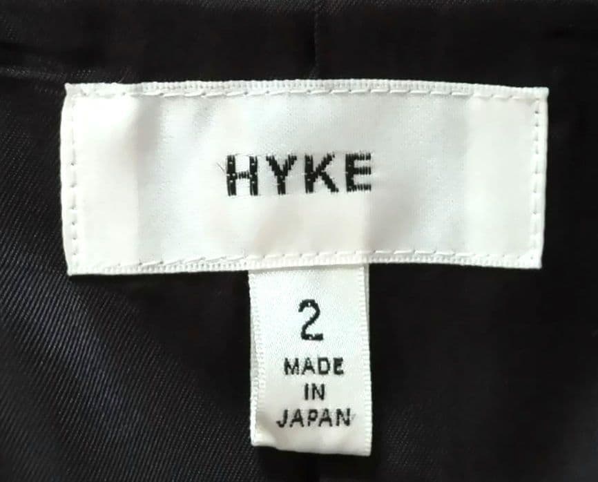 HYKE　ハイク　ピーコート　Pコート　ウール　羊毛　ネイビー　green　２