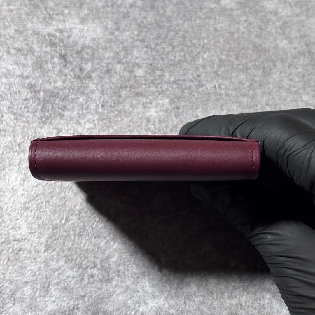 未使用 カルティエ マストライン 小銭入れ ケース ゴールド金具 ボルドー