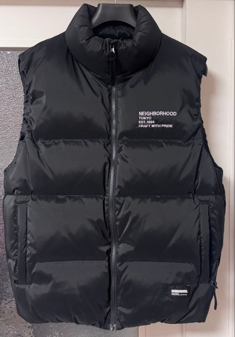 Neighborhood classic down vest Lサイズ