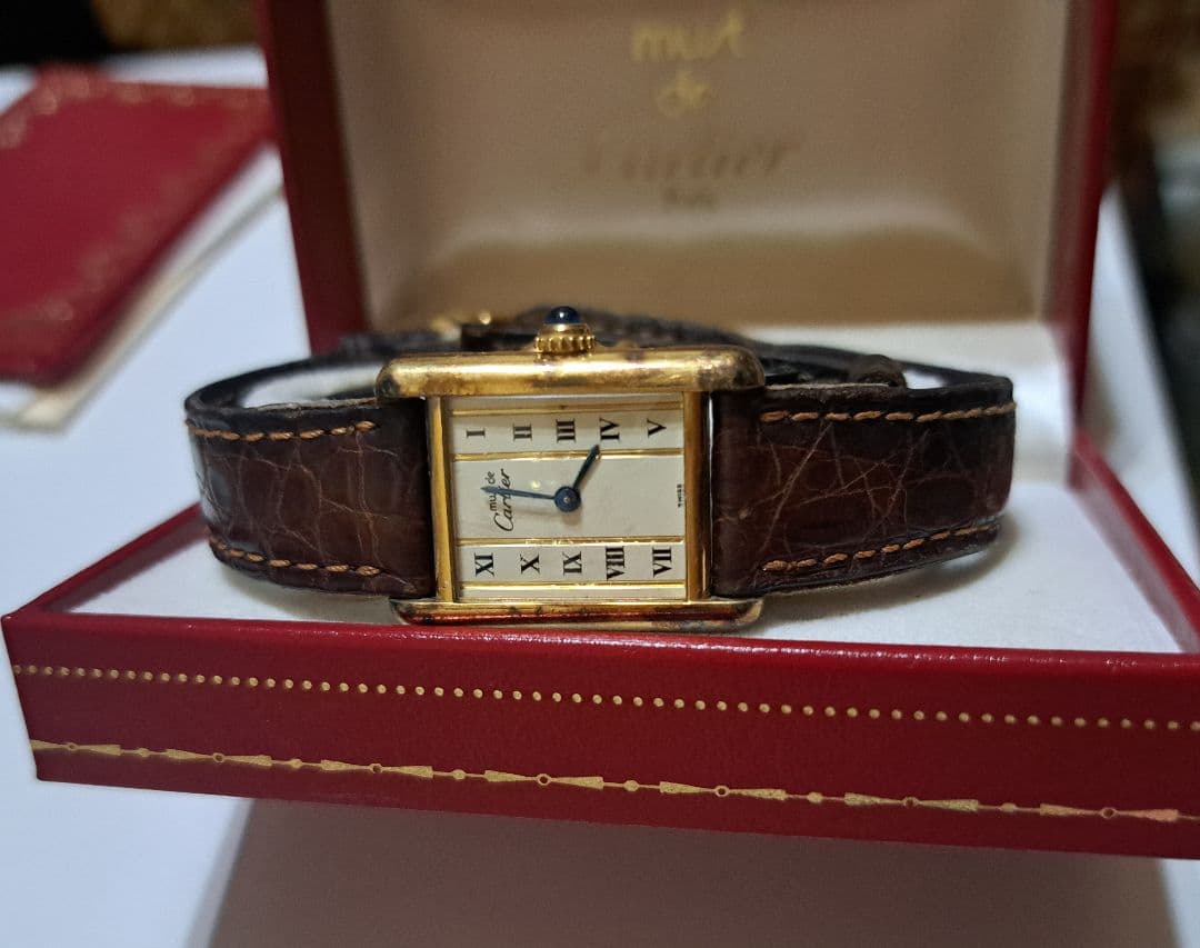 Cartier マスト ウォッチ アイボリー文字盤