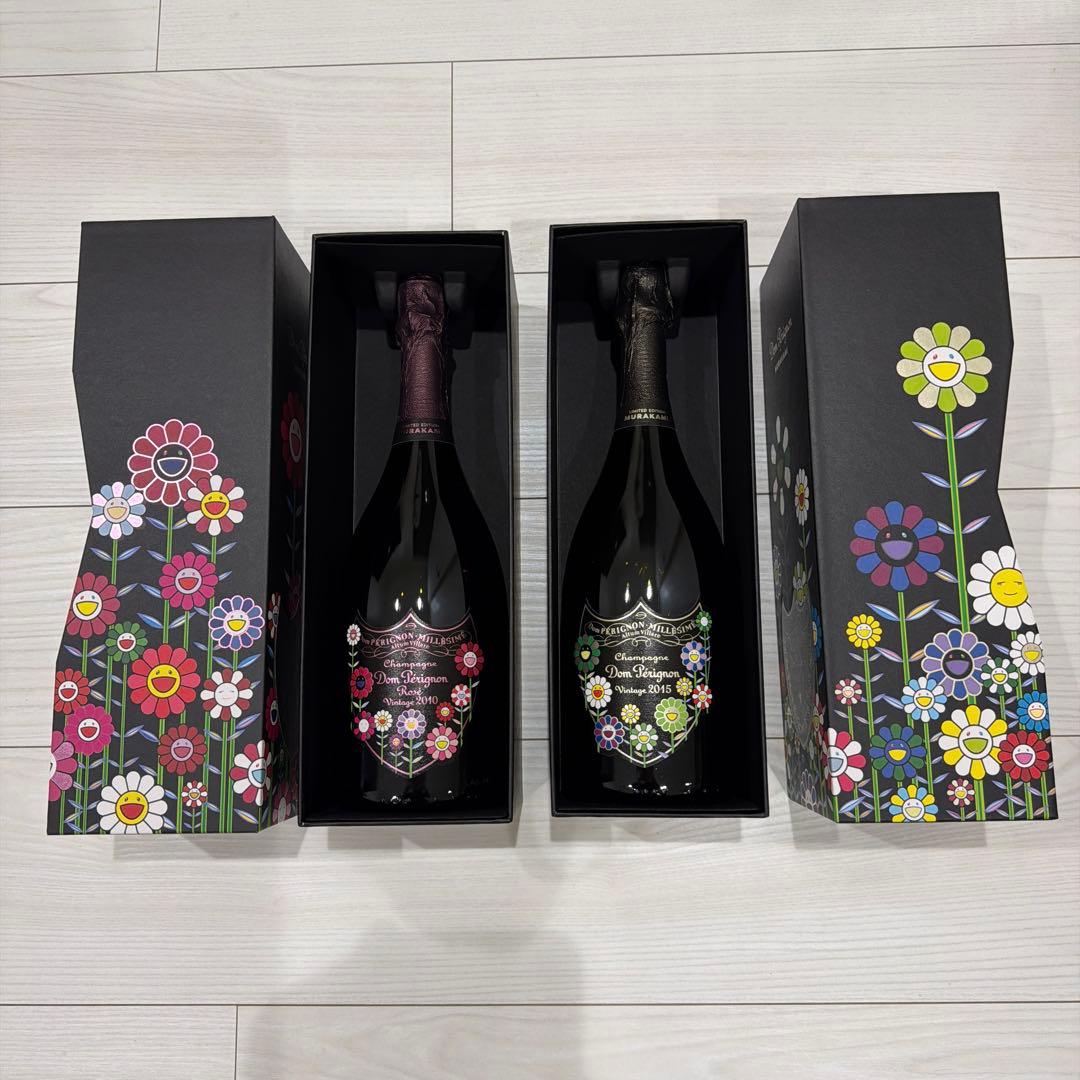 ドン・ペリニヨン×村上隆 コラボ　箱入り　未開封　白　ロゼ　2本セット
